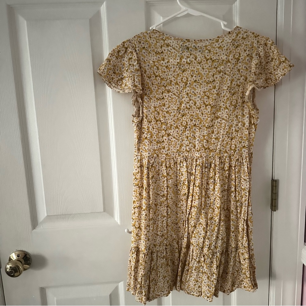 Floral Button Up Mini Dress - Picture 4 of 4
